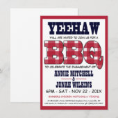 Land-Verlobungs-Party-Picknick GRILLEN Einladung (Vorne/Hinten)