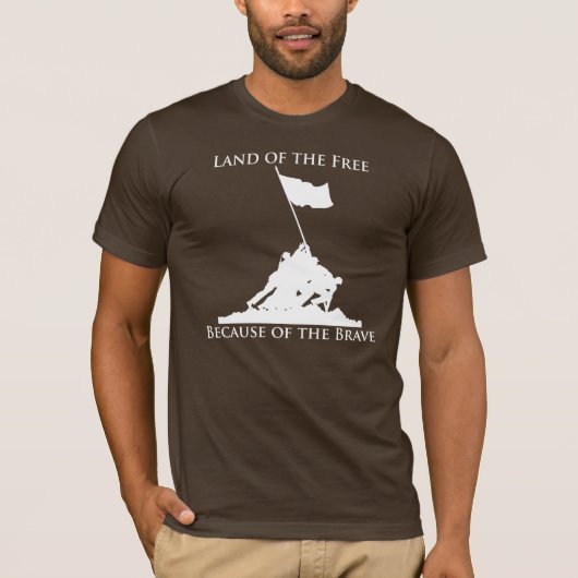 Land vom freien, wegen des tapferen: Iwojima ( T-Shirt (Vorderseite)