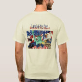 Land vom freien wegen des tapferen T-Shirt (Rückseite)