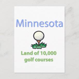 Land von 10.000 Golfplätzen Postkarte