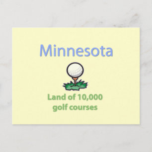 Land von 10.000 Golfplätzen Postkarte