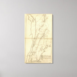 Land von den Punkt des Frosches zu Croton-Fluss Leinwanddruck