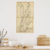 Land von Frog's Point bis Croton River Poster (Küche)