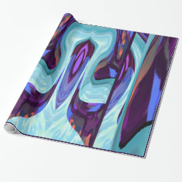 Land von Unze einwickelnd Papier-Lila/Blau/Orange Geschenkpapier