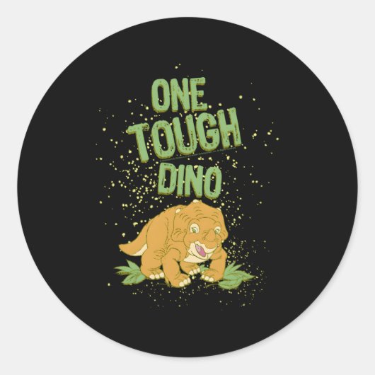 Land vor der Zeit Cera ist ein Tough Dino Runder Aufkleber (Vorderseite)