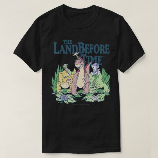 Land vor der Zeit Pastel Dinosaurier-Freunde T-Shirt (Design vorne)