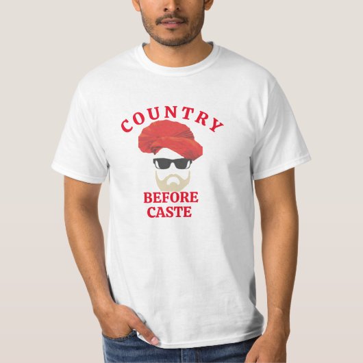 Land vor Kaste indischer PM Modi T-Shirt (Vorderseite)