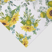 Land Wasserfarbe Gelbe Sonnenblume  Seidenpapier (Ausschnitt)