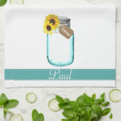 "Land-Weckglas-Hochzeits-Tuch " Geschirrtuch (Gefaltet)