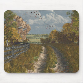 Land-Weg im Fall Mousepad