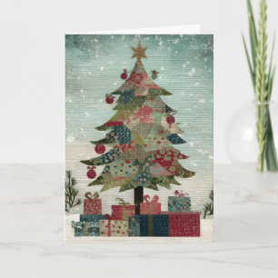 Land-Weihnachtsbaum Große Schrift Leicht zu Lesen Karte