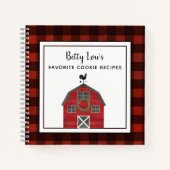 Land Weihnachtsstall Bauernhof Art Name hinzufügen Notizblock (Vorderseite)