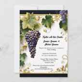 Land Weinberg Weintrauben Weinrebe Weinberg Tuscan Einladung (Vorderseite)