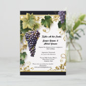 Land Weinberg Weintrauben Weinrebe Weinberg Tuscan Einladung (Stehend Vorderseite)