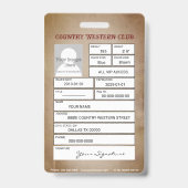 Land-Western Ausweis (Back)