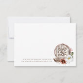 Land Western Bohemische Blumenrahmen RSVP Karte (Rückseite)