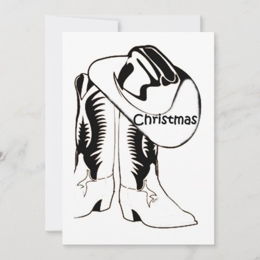 LAND WESTERN CHRISTMAS PARTY EINLADUNG (Vorderseite)