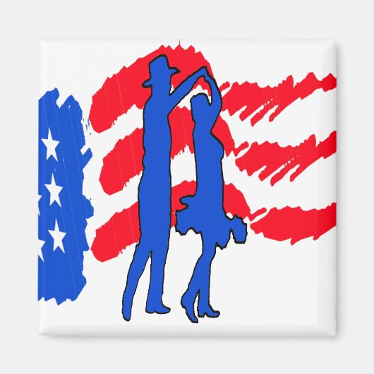 LAND WESTERN DANCING GIFT MAGNET (Vorne)