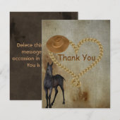 Land-Western danken Ihnen Dankeskarte (Vorne/Hinten)