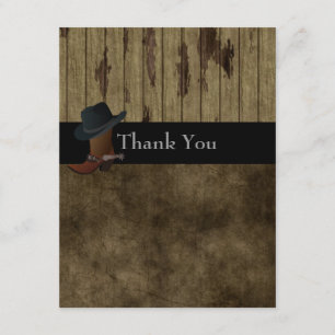 Land-Western danken Ihnen, Wedding, der Geburtstag Dankeskarte