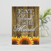 Land-Western-hölzerne Einladung (Stehend Vorderseite)