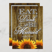 Land-Western-hölzerne Einladung (Vorne/Hinten)