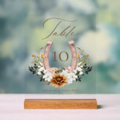 Land Western Horseshoe Aquarellfarben Wappen Acrylschild (Neutral)