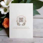 Land Western Horseshoe Aquarellfarben Wappen RSVP Karte