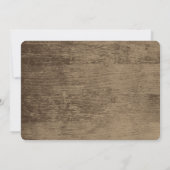 Land Western Horseshos und Seidenknochen Einladung (Rückseite)