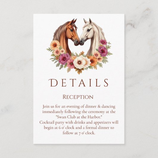 Land Western Pferde Begleitkarte (Vorderseite)