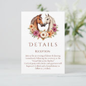 Land Western Pferde Begleitkarte (Stehend Vorderseite)