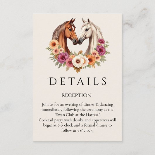 Land Western Pferde Begleitkarte (Vorderseite)