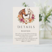 Land Western Pferde Begleitkarte (Stehend Vorderseite)