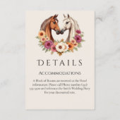 Land Western Pferde Begleitkarte (Rückseite)