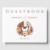 Land Western Pferde Gästebuch (Vorderseite)