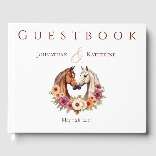 Land Western Pferde Gästebuch (Vorderseite)