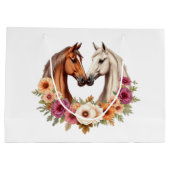 Land Western Pferde Große Geschenktüte (Rückseite)