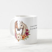 Land Western Pferde Kaffeetasse (Vorderseite Links)