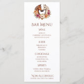 Land Western Pferde Menükarte (Rückseite)