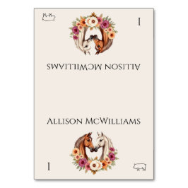 Land Western Pferde Schweinefleisch Tischnummer