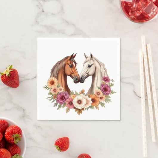 Land Western Pferde Serviette (Beispiel)