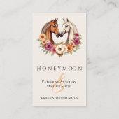 Land Western Pferde Visitenkarte (Rückseite)