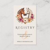 Land Western Pferde Visitenkarte (Vorderseite)