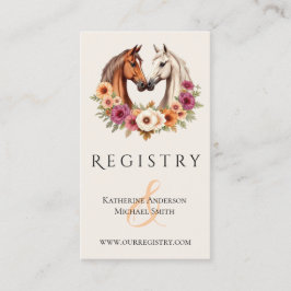 Land Western Pferde Visitenkarte