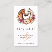 Land Western Pferde Visitenkarte (Vorderseite)