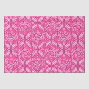 Land Western Pink Paisley Muster Papier