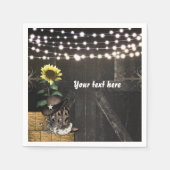 Land Western Rustikale Barenttür Napkins Serviette (Vorderseite)