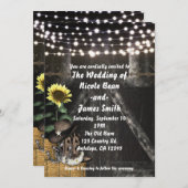 Land Western Rustikale Barnerheirat Einladungen (Vorne/Hinten)