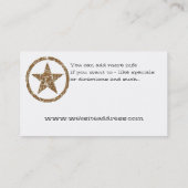 Land-Western-Stern/Abzeichen-Geschäfts-Karte Visitenkarte (Rückseite)