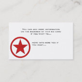 Land-Western-Stern/Geschäfts-Karte des Visitenkarte (Rückseite)